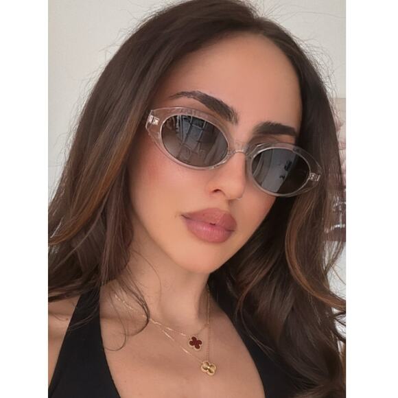 NEW Saint Laurent SL567 Clear Oval Sunglasses - Picture 8 of 8